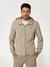 Pasadena Stone Solid Hooded Full Sleeve Steno Jacket