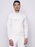 White Solid Hooded Sweatshirt