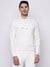 White Solid Hooded Sweatshirt