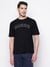Black Printed Crew Neck T-shirt