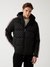 Guess Men Geometric Print Hooded Long Sleeves Bomber Jacket