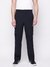 Black Solid Regular Fit Trackpant