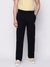 Black Solid Regular Fit Trackpant