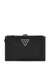 Women's Black Solid Pu Laurel Zip-Around Wallet