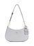 Lavender Grey Solid Noelle Top Zip Shoulder Bag
