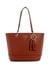 Guess Light Cognac Solid Noelle Small Elite Tote Bag