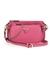 Watermelon Textured Polyurethane Noelle Dbl Pouch Crossbody