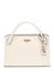 Guess Off White Textured Fedana Elite Satchel Bag