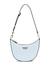 Guess Powder Blue Textured Fedana Mini Top Zip Shoulder Bag