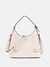 Guess Off White Solid Rosalba Small Hobo Crossbody Bag