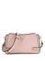 Guess Women Pink Textured Adjustable Detachable Strap Crossbody Bag