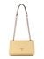 Yellow Textured Noelle Convertible Crossbody Flap Bag