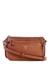 Guess Light Cognac Textured Noelle Pouch Crossbody Bag