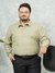 Men Green Plus Size Solid Formal Shirt