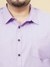 Men Purple Plus Size Solid Formal Shirt