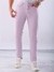 Men Purple Slim Fit Solid 5 Pocket Chinos