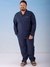 Men Relaxed Fit Solid Shirt And Pant Lounge Set