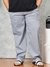 Men Blue Plus Size Geometric Print Lounge Pants