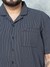 Black Plus Size Polka Dot Lounge Shirt and Pants Co-ords Set