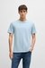 Cotton-blend T-shirt with bubble-jacquard structure