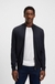 Zip-up knitted cardigan in virgin wool