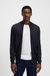 Zip-up knitted cardigan in virgin wool