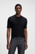 Regular-fit T-shirt in cotton jersey with ribbed collar