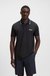 Cotton-blend polo shirt with contrast logos