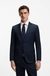 Slim-fit suit jacket in virgin-wool serge