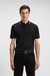 Slim-fit polo shirt in cotton with striped collar