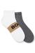 Two-pack of ankle-length socks in stretch fabric