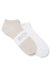 Two-pack of ankle-length socks in stretch fabric