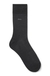 Regular-length logo socks in mercerised Egyptian cotton