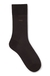 Regular-length logo socks in mercerised Egyptian cotton