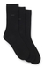Three-pack of regular-length socks in stretch fabric