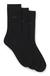 Three-pack of regular-length socks in stretch fabric