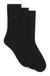 Three-pack of regular-length socks in stretch fabric