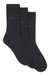 Three-pack of regular-length socks in stretch fabric