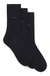 Three-pack of regular-length socks in stretch fabric