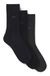 Three-pack of regular-length socks in stretch fabric
