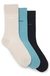 Three-pack of regular-length socks in stretch fabric