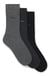 Three-pack of regular-length socks in stretch fabric