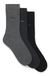 Three-pack of regular-length socks in stretch fabric