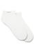 Two-pack of ankle-length socks in stretch fabric