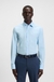 Regular-fit shirt in easy-iron stretch-cotton poplin