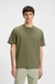 Stretch-cotton T-shirt with logo print