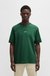 Stretch-cotton T-shirt with logo print
