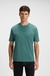 Stretch-cotton T-shirt with logo print
