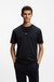 Stretch-cotton T-shirt with contrast logo