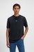 Stretch-cotton T-shirt with logo print